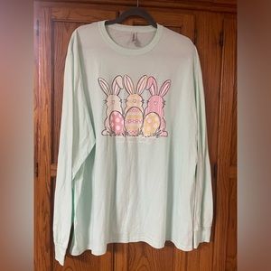Plus women’s 2x Easter long sleeve tshirt
